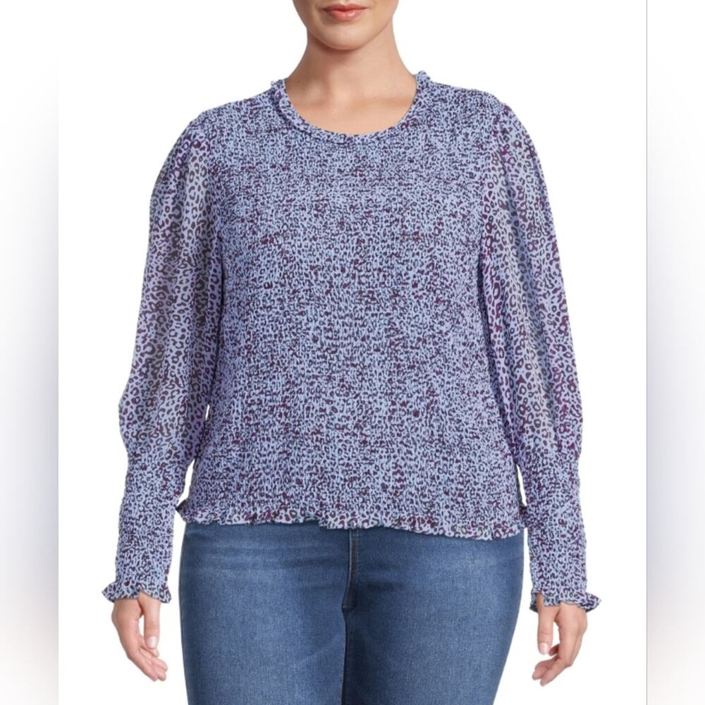 🩷 Terra & Sky 3x Purple Smocked Top